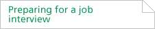 Link - Preparing for a job interview