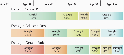 Foresight paths to retirement