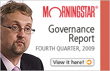 Link - Morningstar - Governance Repot Fourth Quarter 2009 - View it here!