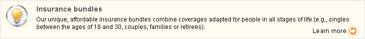 Link - Insurance bundles - Learn more