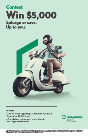 A bearded man wearing a helmet is driving a white scooter.